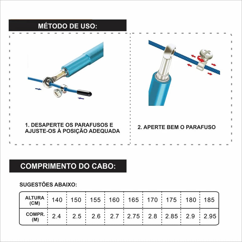 Corda com Rolamento Profissional