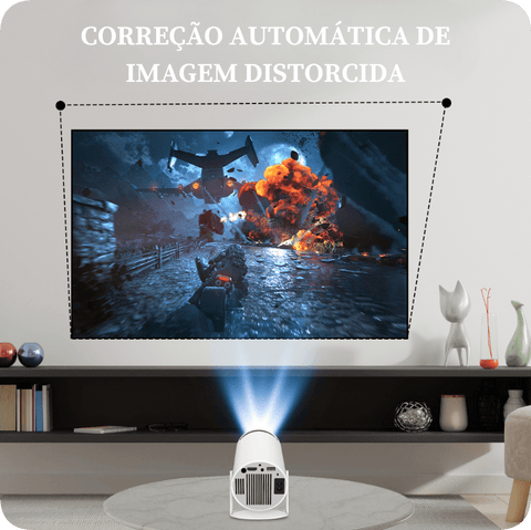 Projetor Portátil 4K: Experiência Cinematográfica de Alta Definição em Qualquer Lugar