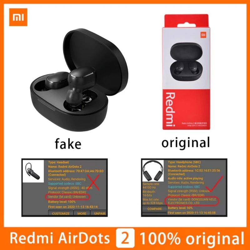 Fone de Ouvido Xiaomi Redmi Airdots 2 maravilhacenter