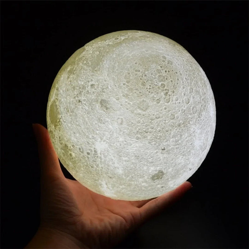 Luminária Lua Cheia 3D